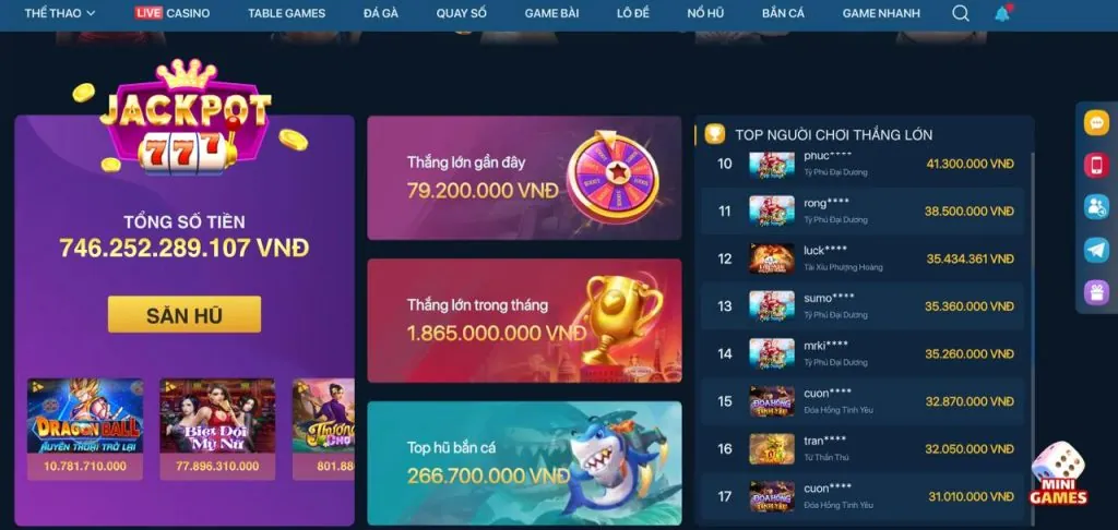 Mẹo chơi nổ hũ và cơ hội trúng Jackpot tại thiên ha bet đăng nhập